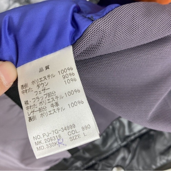 VTG PAUL SMITH JEANS Men’s METALLIC Black down PUFFER jacket Men’s Size S - Picture 10 of 12